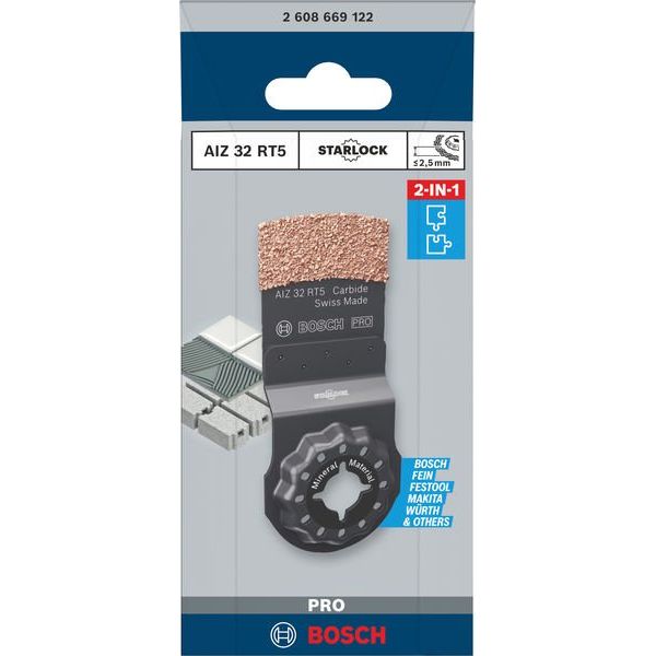 Bosch - Blatt für Oszillierer PRO AIZ 32 RT5 Blatt für 2608669122 Multifunktionswerkze
