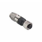 Leuze - Rundsteckverbinder, feldkonfektionierbar (Industriesteckverbinder) Leitungsdose D U-M12-4A-M-SK
