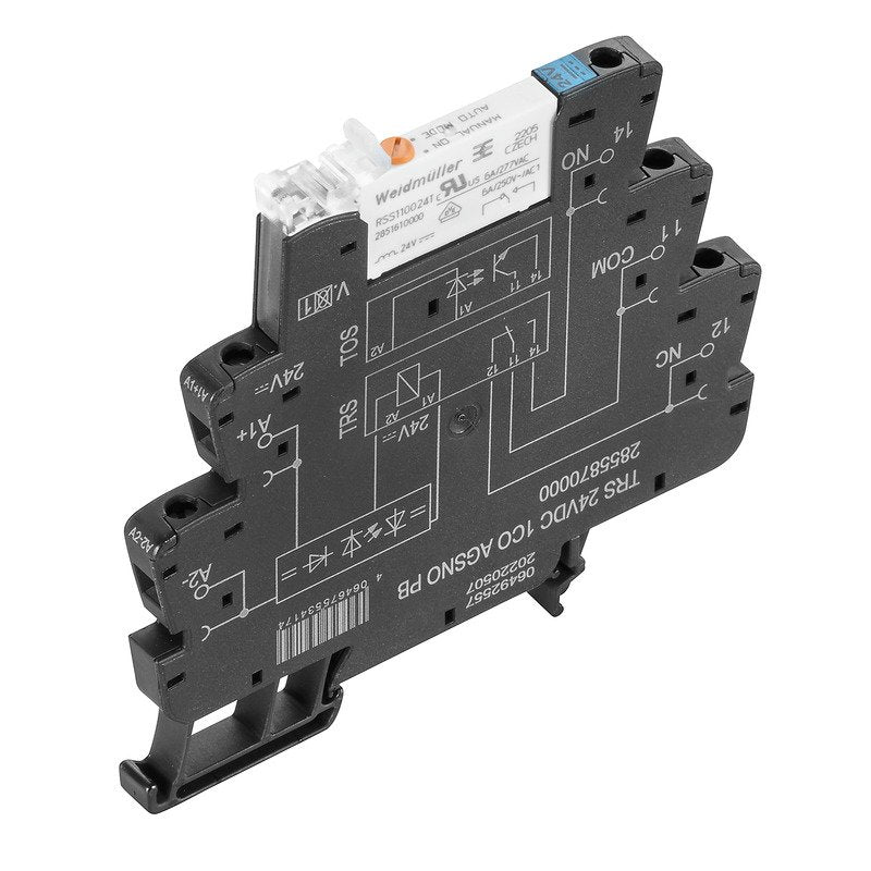 Weidmüller - Schaltrelais Koppelrelais TRS 24VDC ACT PB 24 V DC 20 %,1S − 10 Stück
