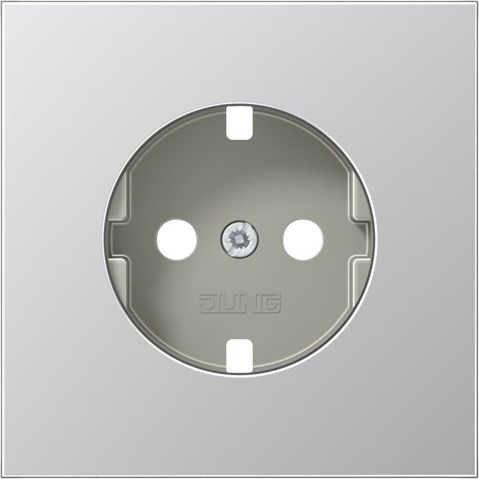 Jung - Abdeckung/Bedienelement für Installationsschalterprogramme Zentralplatte AL 1520 PL f. SCHUKO-Steckdose