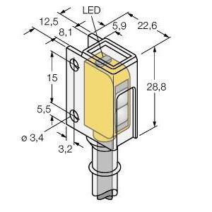 Turck - Einweg-Lichtschranke Opto-Sensor Q126ECR Einweglichtschranke