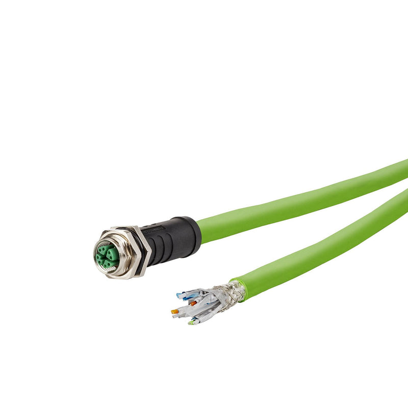 Metz Connect - Patchkabel Kupfer Industrie IndustrialEthernet Leitung 142M6X20020 X-kodiert, 2m, M12