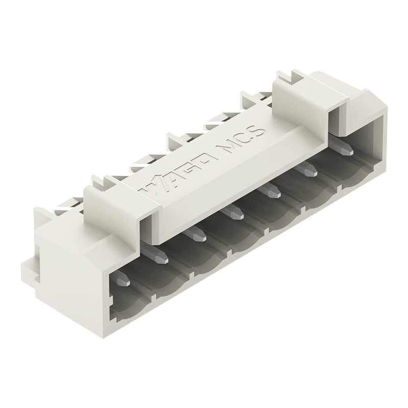 WAGO - Leiterplattensteckverbinder THT-Stiftleiste Lötstift 721-437/001-000 1,0x1,0,abgew.,lgr − 100 Stück