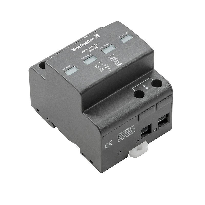 Weidmüller - Überspannungsableiter für Energietechnik/Stromversorgung Überspannungsschutz VPUACI2440/25LCF AC, 400 V