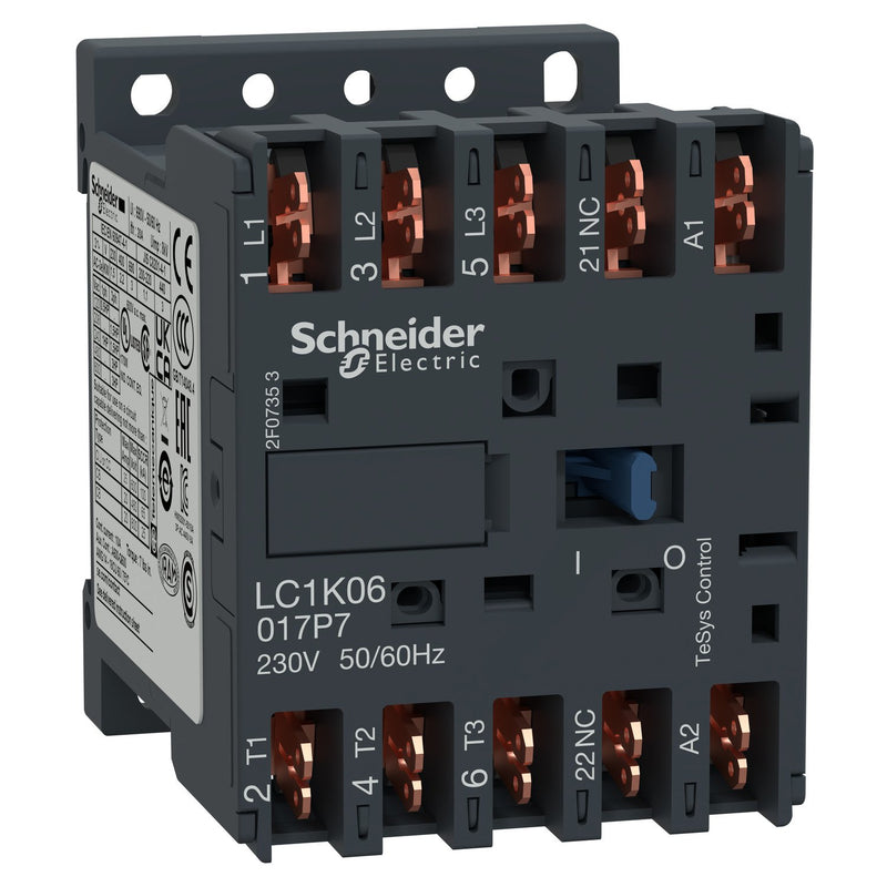 Schneider Electric - Leistungsschütz zum Schalten von Wechselstrom Leistungsschütz LC1K06017P7 3-polig, 1Ö