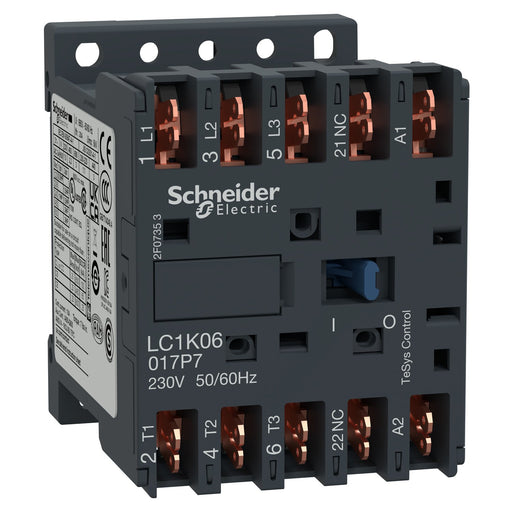 Schneider Electric - Leistungsschütz zum Schalten von Wechselstrom Leistungsschütz LC1K06017P7 3-polig, 1Ö