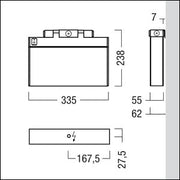Zumtobel Group - Mechanisches Zubehör/Ersatzteile für Leuchten Anbauwinkel ECOSIGN C #22168746 parallel