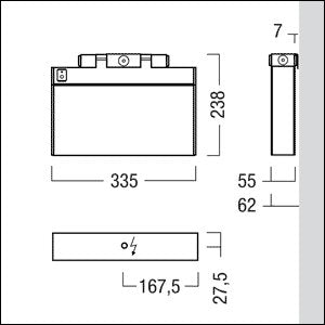 Zumtobel Group - Mechanisches Zubehör/Ersatzteile für Leuchten Anbauwinkel ECOSIGN C #22168746 parallel