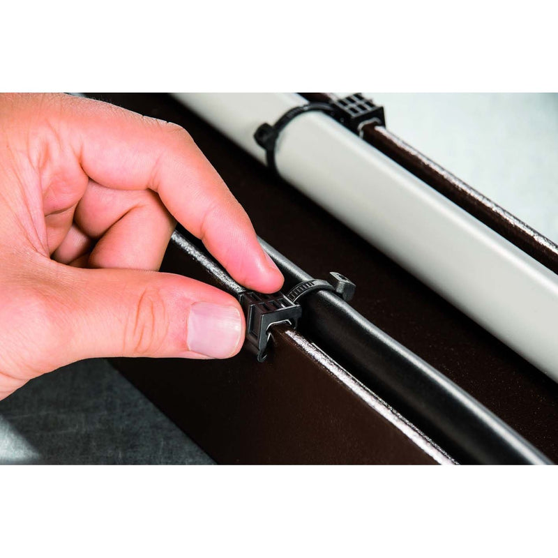 HellermannTyton - Kabelbinder Befestigungsbinder T50ROSEC23 schwarz − 500 Stück