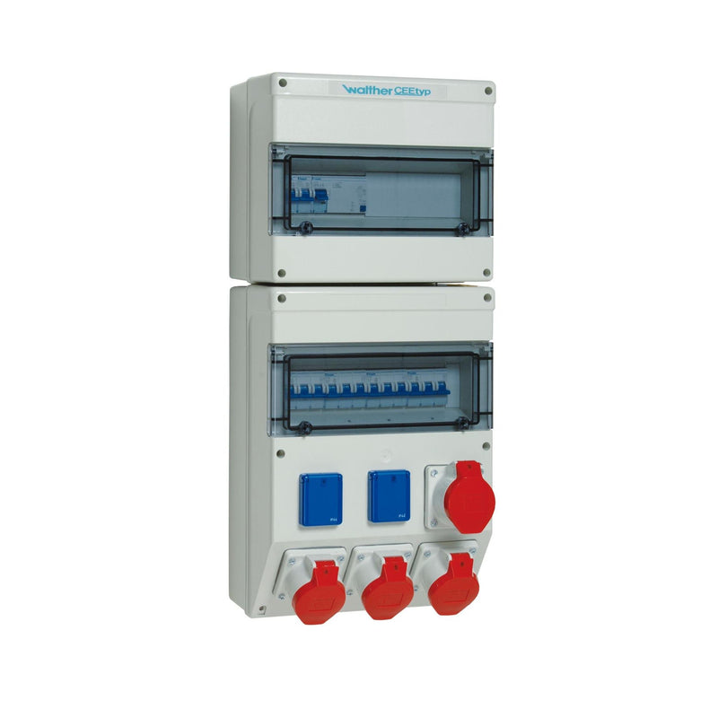 Walther Werke - CEE-Steckdosen-Kombination (IEC 60309) Steckdosekombination 6890401 Kunststoff, 63A