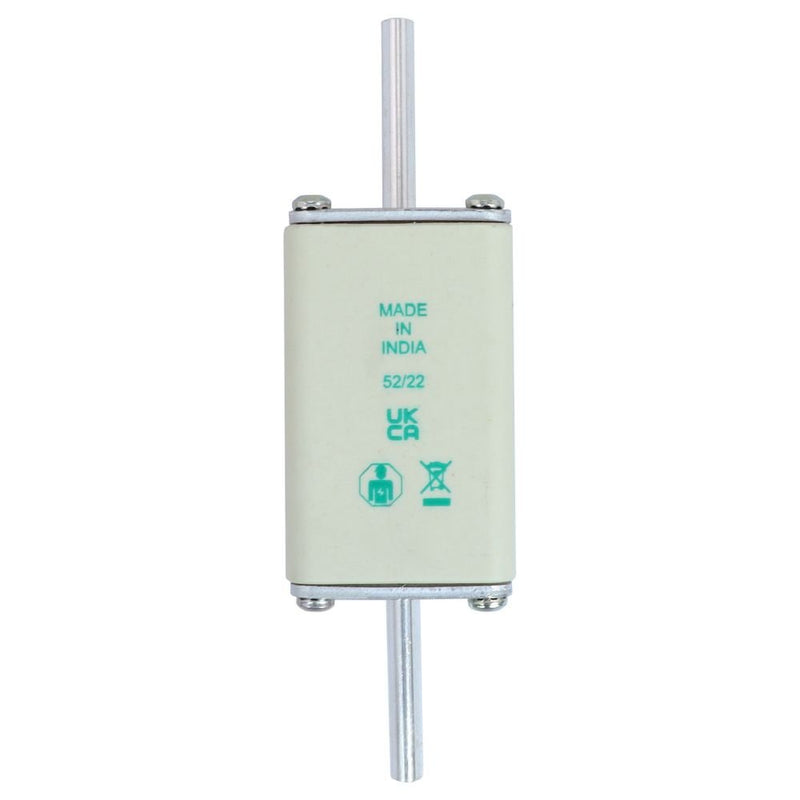 Eaton - Messersicherung Sicherungseinsatz Nieders. NH FUSE 63#63NHM1B 63A AC 500V 120kA − 3 Stück