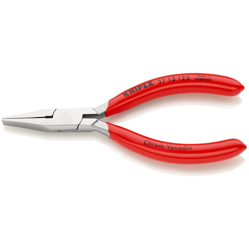 Knipex - Flachzange Greifzange 37 13 125 verchromt, 125mm