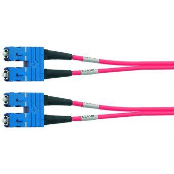 Telegärtner - Patchkabel LWL LWL-Duplex-Rangierkabel 100011766 SC, G50/125 OM4, 1m