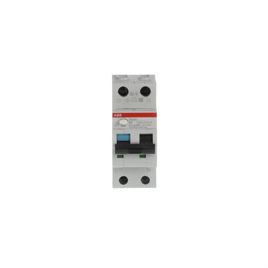 ABB Stotz S&J - Kombination FI-Schalter/Leitungsschutzschalter FI/LS-Schalter DS201A-C4/0,03 6kA, 1p+N