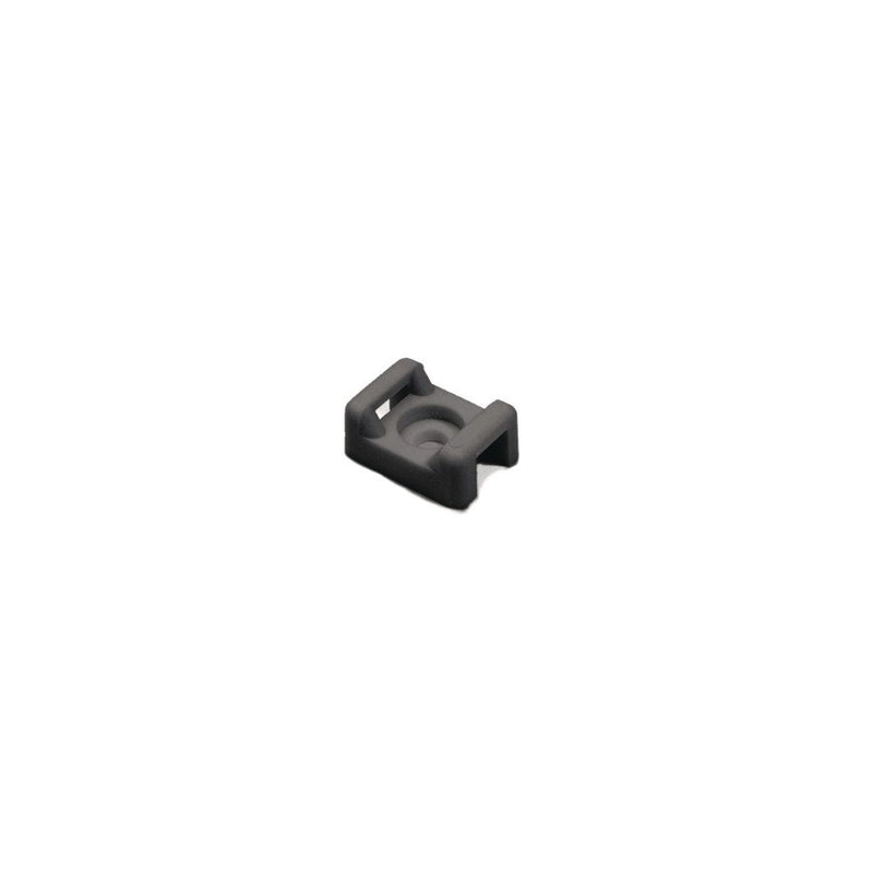 HellermannTyton - Befestigungssockel und -element für Kabelbinder Befestigungssockel CTM4-PA66-BK (100) schwarz − 100 Stück