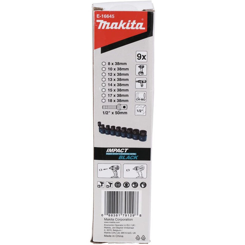 Makita - Steckschlüsselset Steckschlüssel-Set 9-tlg E-16645