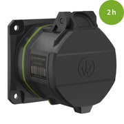 Walther Werke - CEE-Anbausteckdose (IEC 60309) CEE NEO Anbaudose FW431502CC gerade 32A 5P 2h