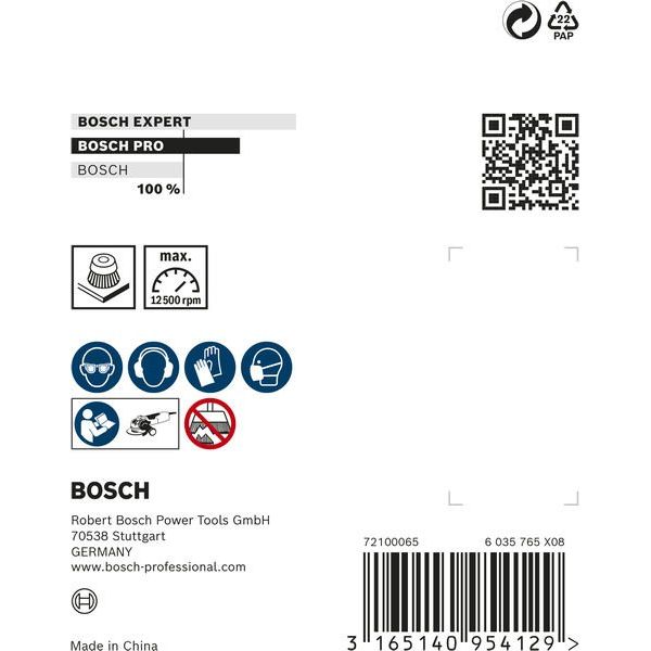 Bosch - Rotierende Drahtbürste PRO Metal heavy X-Lock 2608620726 Topfbürste 75 x 0,35