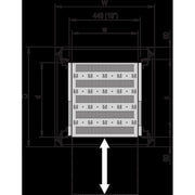 Schroff - Komponente für den Ausbau (Schaltschrank) Fachboden ausziehbar 21130353 f.600mm Schranktiefe