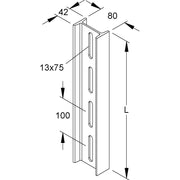 Niedax - Stiel/Profilschiene Profile I 80/1500 FL