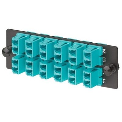 Panduit - Patchpanel LWL LWL-Adapterp. 12xLC-Duplex FAP12WAQDLCZ MM-Adapter Zirkonia − 10 Stück