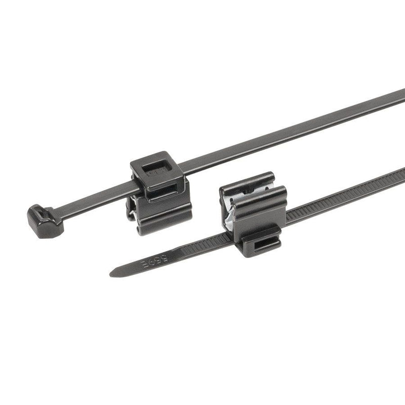 HellermannTyton - Kabelbinder Befestigungsbinder T50ROSEC4B-MC5-BK-D1 Edgeclip − 500 Stück