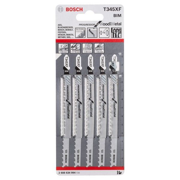 Bosch - Stichsägeblatt PRO Multi Material thick 2608634994 and thin T345XF