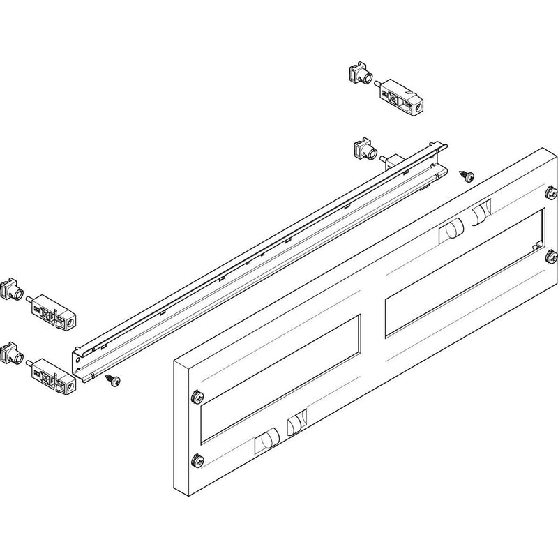 ABN - Verteilerfeld für Installationsverteiler ESPRO-Modul MF2120 flach BxH:500x150mm