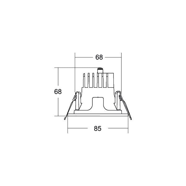 Brumberg Leuchten - Downlight/Strahler/Flutlicht LED-Einbaudownlight 230V 40611174DA 4000K, rund