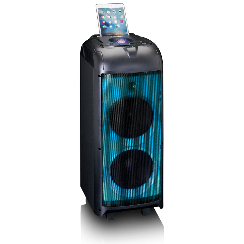 LENCO - HiFi-Komplettsystem Soundanlage PA-260BK Black m.Partylight,Discok