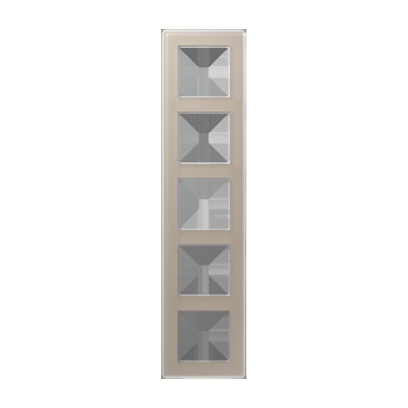 Jung - Abdeckrahmen Glasrahmen 5fach AV 585 GLM CH champagner (Glas)
