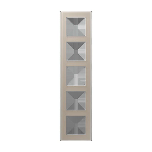 Jung - Abdeckrahmen Glasrahmen 5fach AV 585 GLM CH champagner (Glas)
