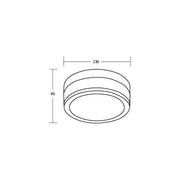 Brumberg Leuchten - Decken-/Wandleuchte Anbauleuchte 2x E27 57180150