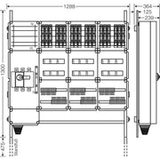 Hensel - Verteilerschrank für Energieversorgung Ladeverteiler Mi EV 11kW 18100 f.18 Ladep. a 11kW