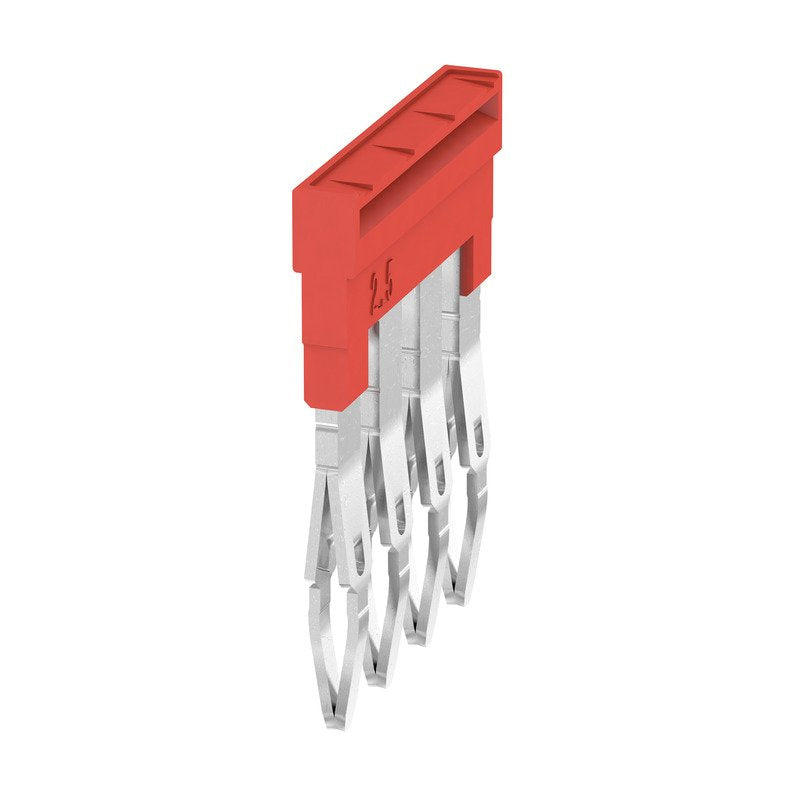 Weidmüller - Querverbinder/Brücker für Reihenklemme Querverbinder ZQV 1.5N/4 RD gesteckt − 60 Stück