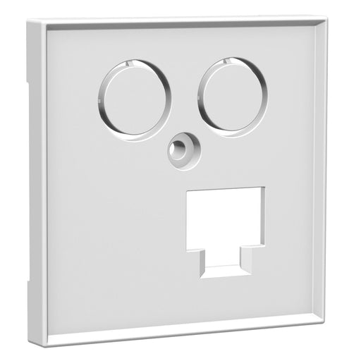 Homeway - Multi-Einsatz/Abdeckung für Daten- und Kommunikations-Anschlusstechnik Zentralplatte one. TV+LAN HW-Z0LVWG55V1 55x55mm vw