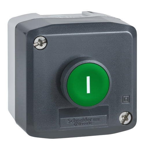 Schneider Electric - Befehls- und Meldegeräte-Kombination im Gehäuse Gehäuse m.Taster XALD102 fl gn 1S (I)