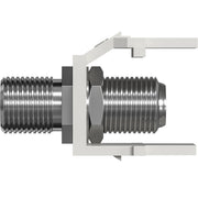EFB-Elektronik - Zubehör/Ersatzteile für modulares Anschlusssystem Keystone Einbauadapter EB539 F-Verbinder, weiß