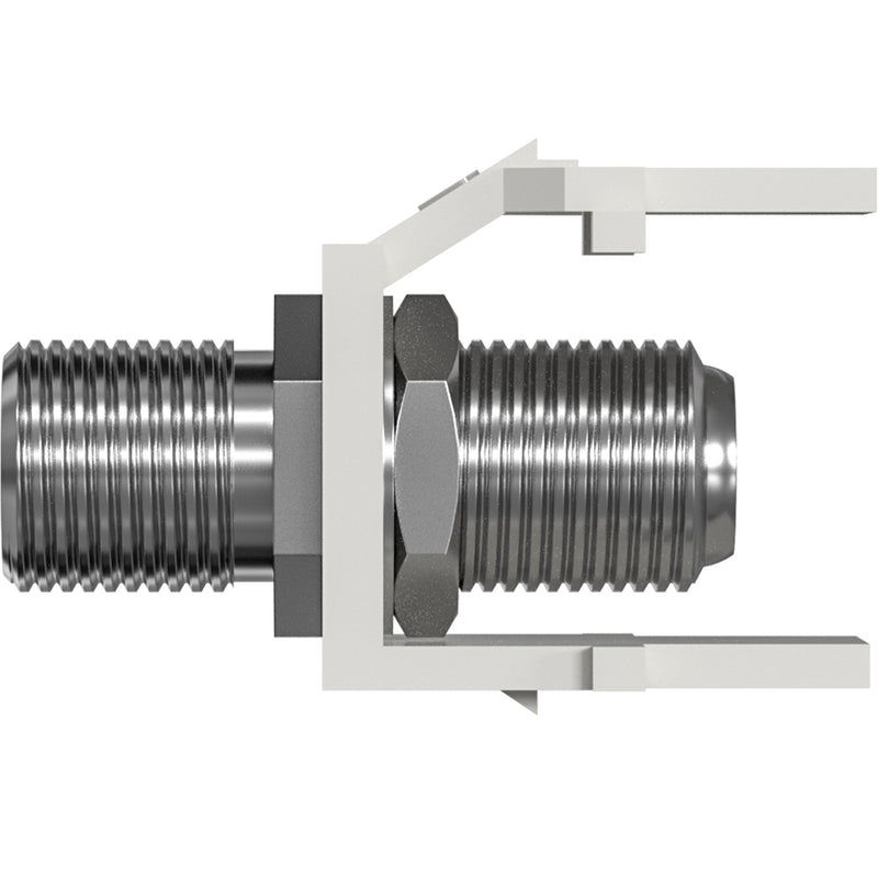 EFB-Elektronik - Zubehör/Ersatzteile für modulares Anschlusssystem Keystone Einbauadapter EB539 F-Verbinder, weiß