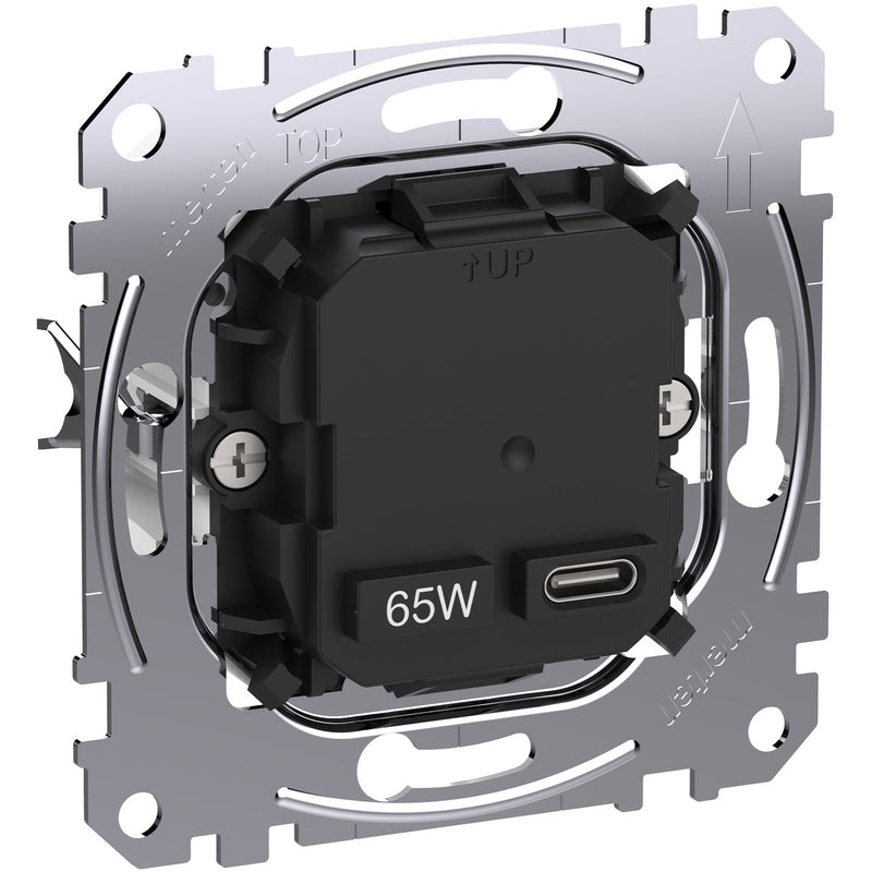 Merten - USB-Spannungsversorgung USB-Ladeeinsatz Typ 1x USB MEG4366-0130 C mit Power-Delivery