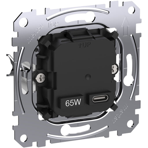 Merten - USB-Spannungsversorgung USB-Ladeeinsatz Typ 1x USB MEG4366-0130 C mit Power-Delivery