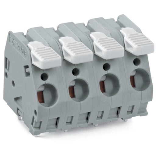WAGO - Leiterplattenklemme Hebel 2706-209/000-004 6mm²,schwarz − 10 Stück
