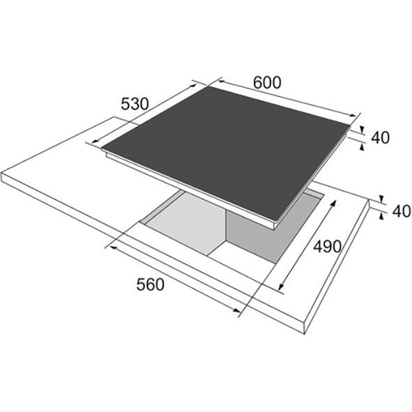 Amica - Kochfeld EB-Autark-Kochfeld KME 13139 E 60cm,4 Kochstellen