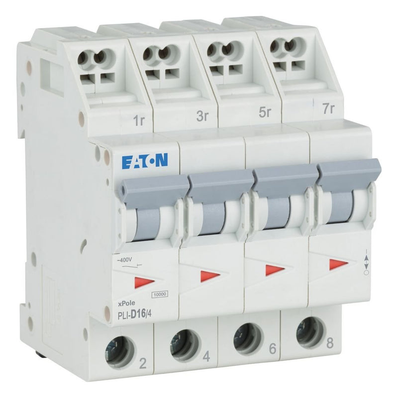 Eaton - Leitungsschutzschalter PLI-D16/4 D 16A, 4p Steckkl