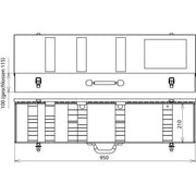 DEHN - Zubehör/Ersatzteile für Sicherheitsgeräte Stahlblechkoffer SKL 95 21 10 950x210x100mm