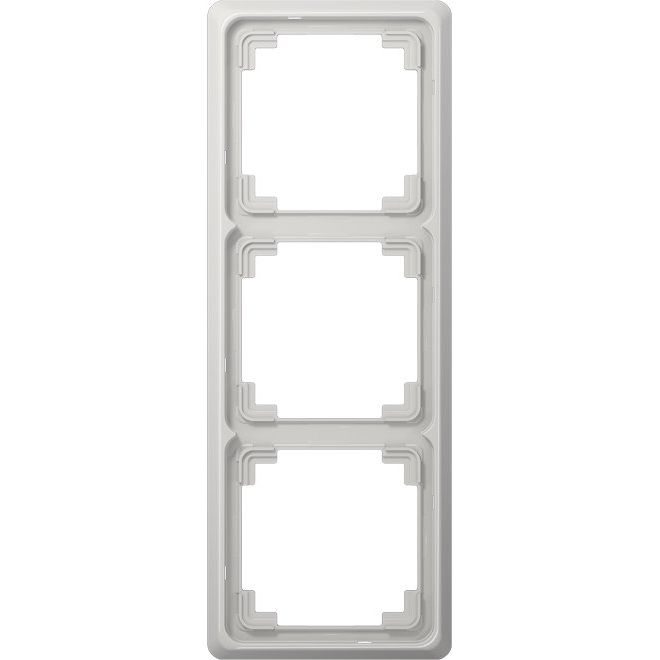 Jung - Abdeckrahmen Rahmen 3-fach lgr CDP 583 LG waage/senkrecht