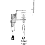 Niedax - Schraubklemme EKLIPS-Stangenbf. FH107-AM8T − 25 Stück