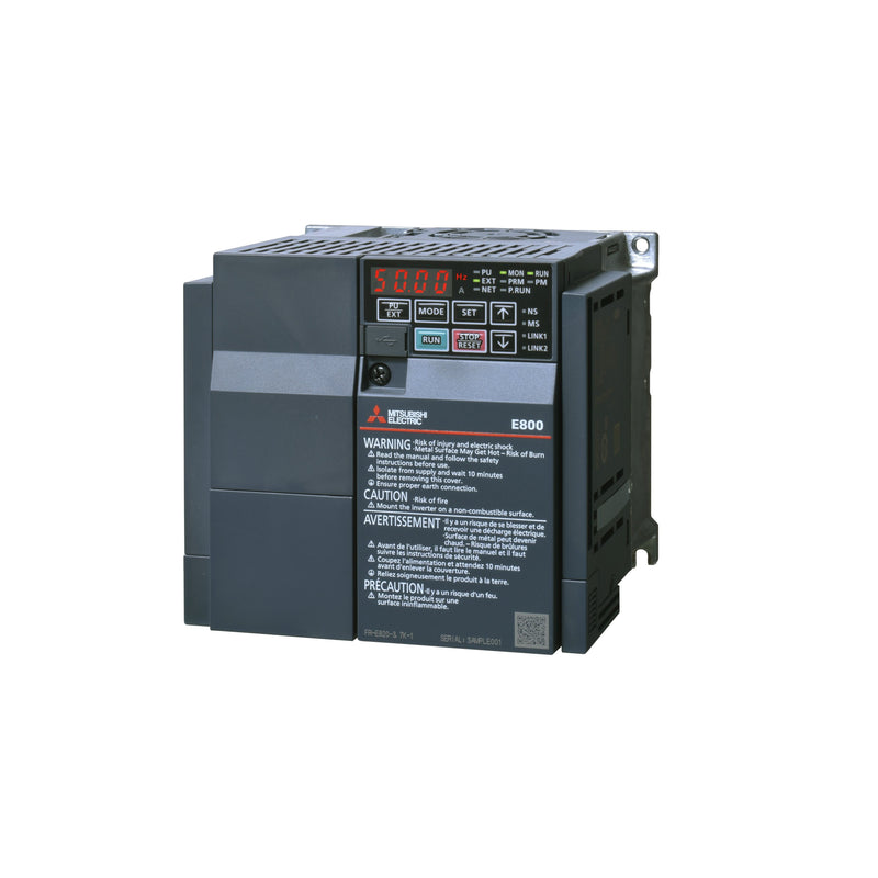 Mitsubishi Electric - Frequenzumrichter =< 1 kV Umrichter FR-E820S-0110EPA-60 Pn:2,2kW 1x200-240V