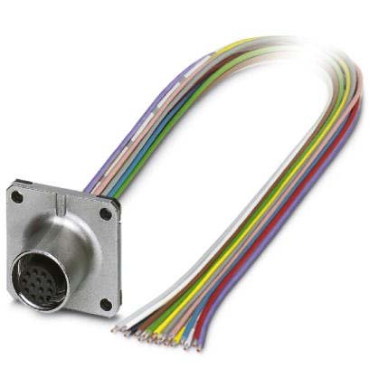 Phoenix Contact - Rundsteckverbinder, feldkonfektionierbar (Industriesteckverbinder) Einbausteckverbinder SACC-SQ-M12F#1441736