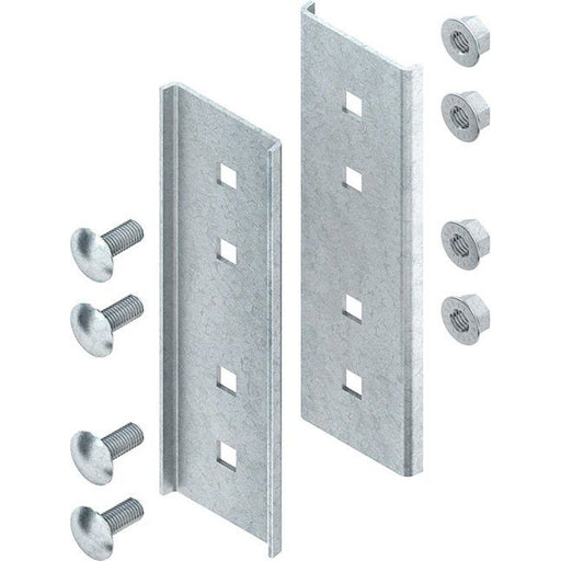 Niedax - Verbinder für Stiel/Profilschiene Längsverbinder VBI 80 (1Paar) − 1 Packung